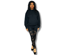 Load image into Gallery viewer, Black Lace Leggings