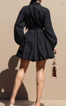 Load image into Gallery viewer, Dressed Like A Lady Puff Sleeve Dress (THIS ITEM WILL SHIP ON 10/17/25)