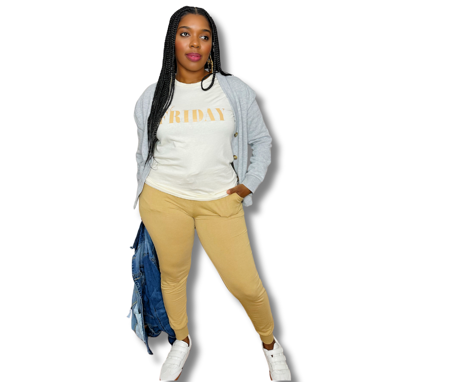 FRENCH TERRY BOYFRIEND JOGGERS