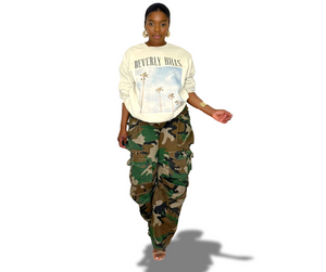 DIAMOND IN THE ROUGH CAMOUFLAGE CARGO PANTS
