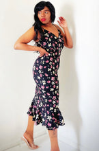 Load image into Gallery viewer, Just Beautiful Mermaid Trumpet Hem Floral Print Dress
