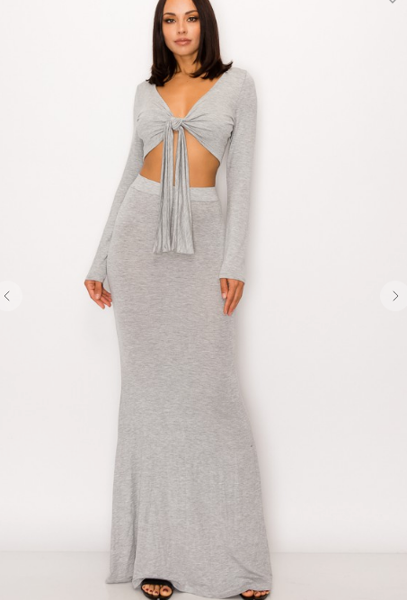 Chic and Cozy 2 Piece Skirt Set